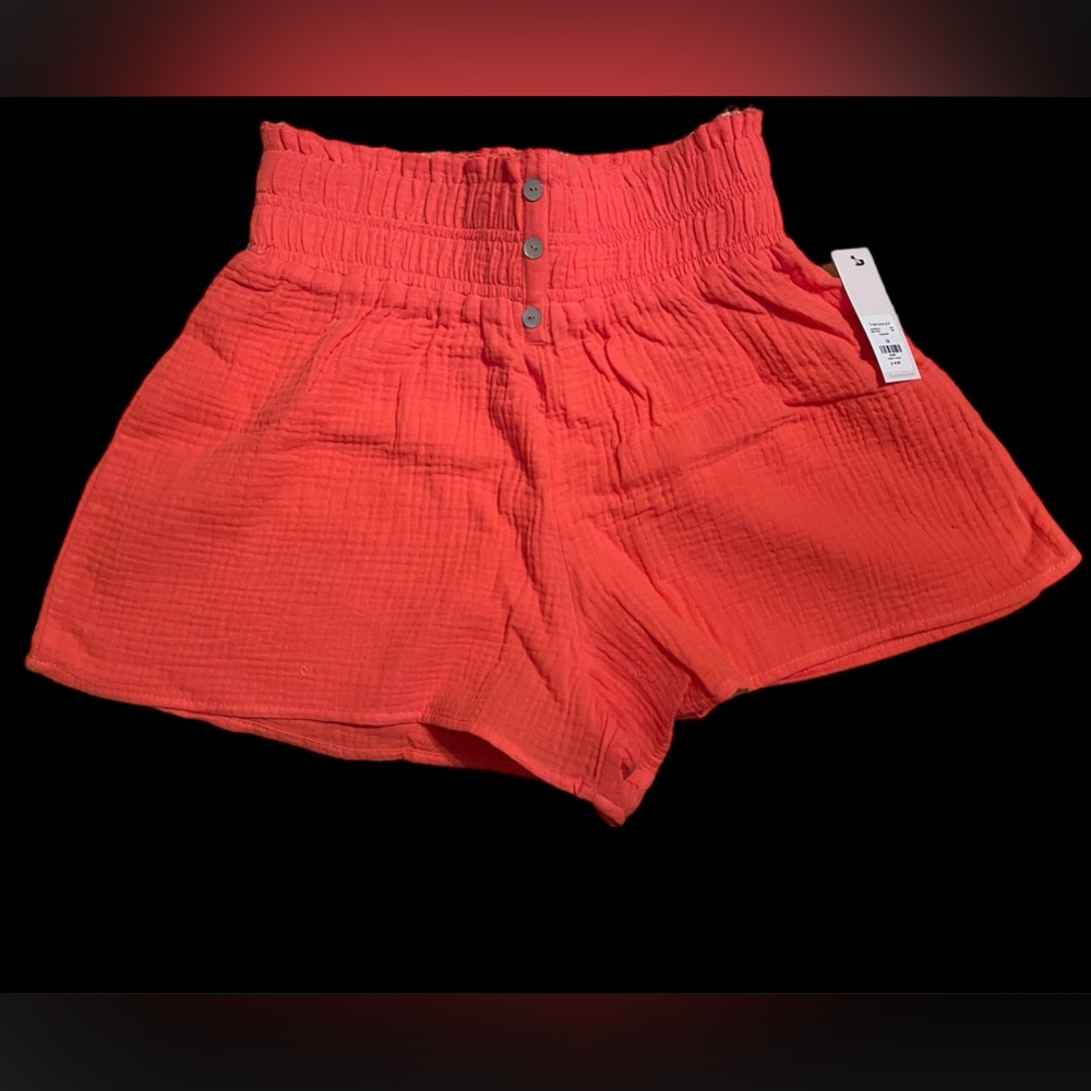 NWT Orange Cotton shorts.